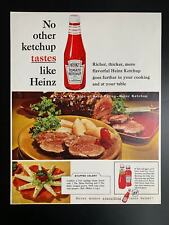 Vintage 1961 Heinz Ketchup Print Ad picture