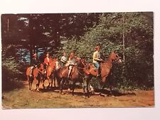 Group Of Horseback Riders Posted 1957 Postcard picture