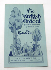 The Turkish Ordeal by Halide Edib Book Promotional Brochure Turkey Pasha Armenia picture