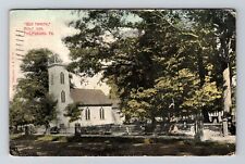 Philipsburg PA-Pennsylvania, Old Trinity Church, Vintage c1910 Postcard picture