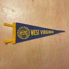 Vintage 1950s University of West Virginia 5x9 Felt Pennant Flag picture