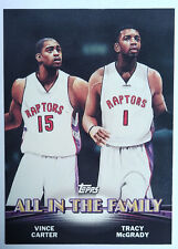 VINCE CARTER / TRACY McGRADY TC5 TOPPS COMBOS ALL IN THE TIME 2000-01 picture