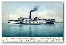 1905 Steamer Vermont on Lake Champlain NY West Glover VT Postcard picture