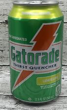2 Sealed Gatorade Lemon Lime Can 11.6oz Limited Throwback Edition 3/24 picture