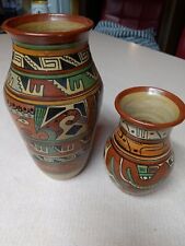 Vintage Pottery 9in & 6in Tall picture