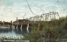 1906 Haverhill,MA B. and M.R.R. Bridge Leighton Essex County Scenic Railroad picture