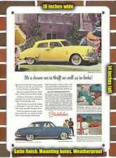 Metal Sign - 1949 Studebaker Land Cruiser and Champion- 10x14 inches picture