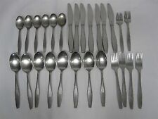 27 PCS VTG DIXON DELUXE MID CENTURY MODERN STAINLESS STEEL FLATWARE picture