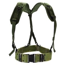 Original U.S army webbing system web suspenders belt LC-2 military pistol green picture