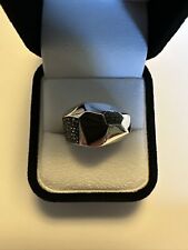 Stunning Atelier Swarovski Black Crystal Ring Size 58 picture