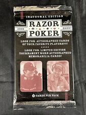 2006 Razor Entertainment Poker Inaugural Edition Sealed Hobby Trading Card Pack picture