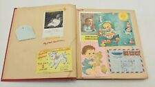 Vintage 1965 Scrapbook Congrats Baby Boy Cards Announcements Menus picture
