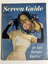 SCREEN GUIDE MAGAZINE JULY 1946 MOVIE MAG CAROLE LANDIS COVER picture