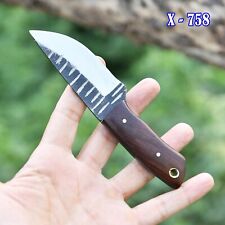 1095 High Carbon Steel 6” Best Skinning Fixed Blade Knife Full Tang Wood Handle picture