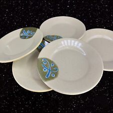 Shuangho 1980s Heavy Duty Melamine Round Plate Dish Set 5 Pcs Made In Taiwan picture