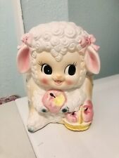 Vintage Rare Anthropomorphic kitschy Napco - Relpo Lamb Nursery planter￼ - Japan picture