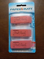 Paper Mate Pink Pearl Erasers 3 Pack picture