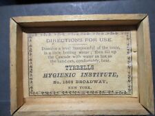 Vintage Quack Medicine ANTISEPTIC TONIC Wood Box TYRELLS HYGIENIC INSTITUTE N.Y. picture