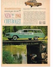 1961 Chevrolet Chevy Nomad Station Wagon Automobile Car Vintage Ad  picture