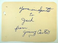 Jimmy Carter Boxer Autograph World Lightweight Boxing Champion A3 picture