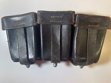 German 1939 Dated K98 Wartime Brown Leather Ammunition Pouch Stamped Original picture