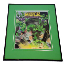 VINTAGE 2003 Incredible Hulk 3D Lenticular Framed Poster Display Marvel picture