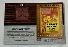 2009 Panini America MONTGOMERY CLIFT swatch ~ A PLACE IN THE SUN 082/250 picture