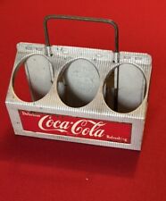 Vintage COCA COLA COKE 1950’s Aluminum Metal 6-Pack Bottle Carrier Holder picture