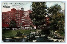 1914 Bridge Pond Public Square Cleveland Sixth City Cleveland Ohio OH Postcard picture