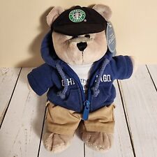 Starbucks Coffee Local Bearista Bear Chicago Hoodie 2007 Plush With Tag picture