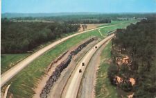 Aerial View of Ohio Turnpike South of Cleveland Ohio OH - PM 1959 - Postcard picture