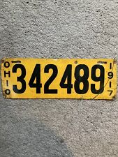 1917 Ohio License Plate - 342489 - Nice Oldie picture