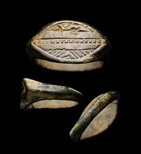 Ladder to HEAVEN Kabala Esoteric Judaea Jewish Ancient Ring Seal SPECTACUALR COA picture