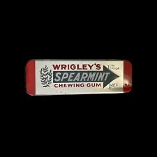 Wrigley's Spearmint Chewing Gum Collectible Tin, Empty Slightly Dented picture