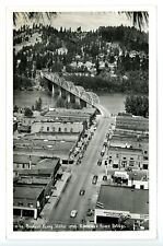 1940s? RPPC - Aerial View of Kootenai River Bridge - Bonners Ferry, Idaho picture