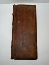 Antique 1800's General Store Ledger Ontario NY Handwritten Leather 1852-1853 picture