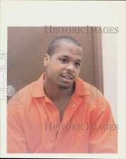 1992 Press Photo Trent Hill, former football player, at Harris County Prison. picture