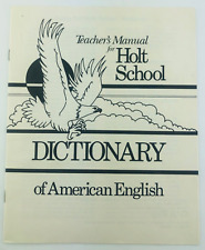 Vtg Teacher's Manual for Holt School Dictionary of American English 1981 picture