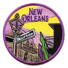 New Orleans Louisiana Bourbon Street Embroidered Iron On Travel Patch picture