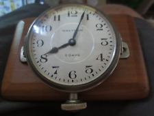 Vintage Waltham 8 Days 7 Jewels Size 37 Car Travel Clock Working mounting brackt picture