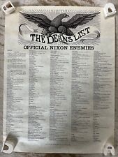 Vintage The Deans List (Official Nixon Enemies) Original 1978 picture