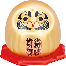 Golden Daruma Doll Traditional Japanese Home Decor - Feng Shui - NIB picture