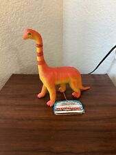 Vintage 1985 Imperial Pink & Yellow Brontosaurus Dinosaur Figure With Tags New picture