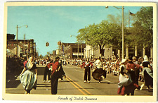Holland Michigan, Parade of Dutch Dancers c1960s Vintage Postcard UNP  - a10 picture