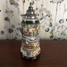 Contiki Europe Hand Painted German Beer Stein - 2012 - Never Used picture