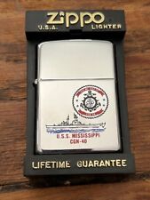 ZIPPO USS MISSISSIPPI CGN 40  High Polished Chrome Standard Sealed picture