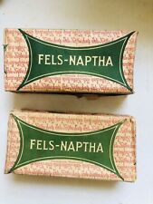 Vintage FELS-NAPTHA Laundry Bar And Stain Remover Soap Lot Of 2 picture
