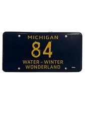 LICENSE PLATE  MICHIGAN   2 DIGIT 84 This Is A Real Registered ￼ Plates picture