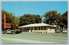 Postcard Vaughan's Restaurant & Motel Nashville TN, Exterior View, old cars picture