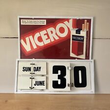 Vintage Viceroy Cigarettes Advertising Hanging Wall Flip Calendar Man Cave Den picture